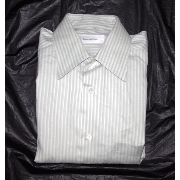 Ermenegildo Zegna Long Sleeve Button Front Shirt - Picture 6 of 7